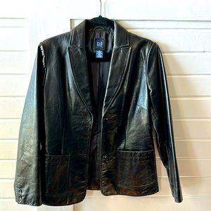 Leather Blazer (women’s Gap)
